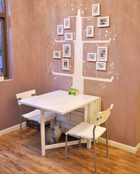 極簡(jiǎn)風(fēng)餐廳餐桌設(shè)計(jì)，簡(jiǎn)約到極致也是一種美