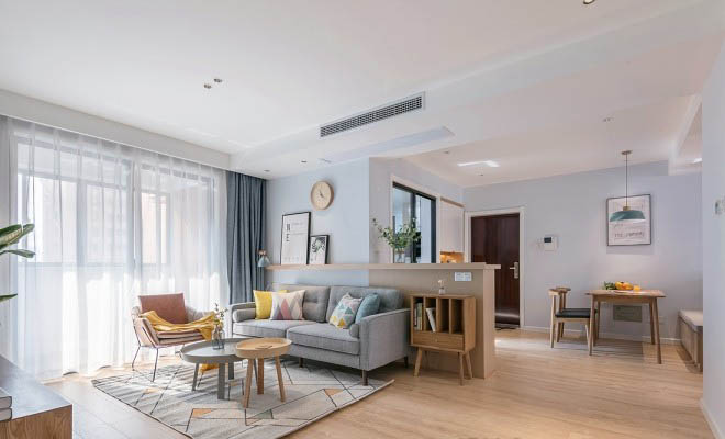 98平北歐風(fēng)家裝案例，簡(jiǎn)單實(shí)用最好！