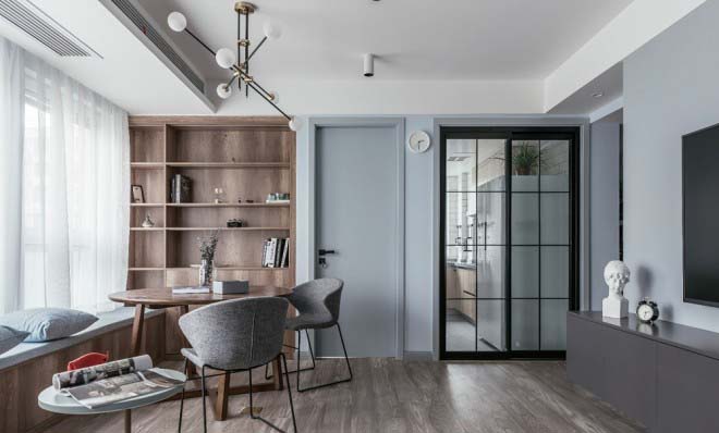 95平北歐風(fēng)家裝案例，暖色調(diào)小清新