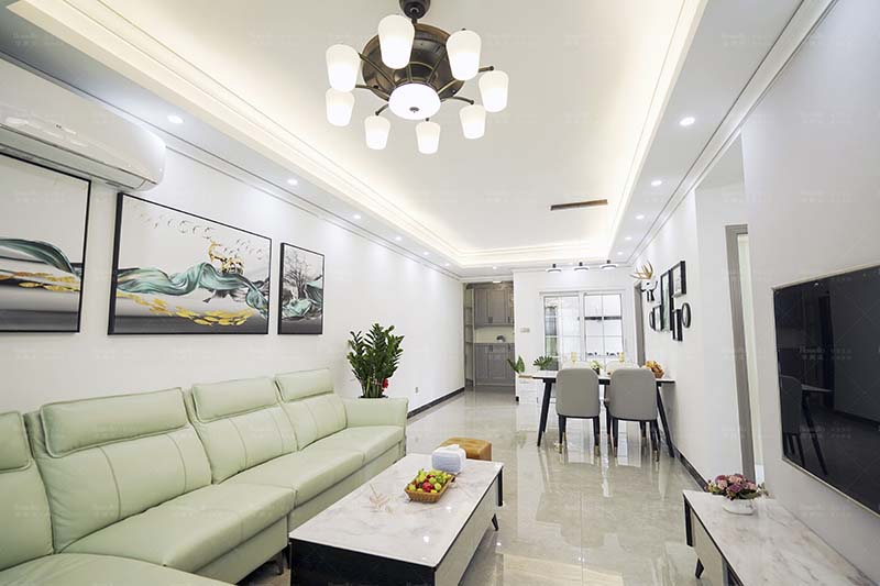 106平現(xiàn)代簡約風實拍圖，構(gòu)建清新宜居小窩